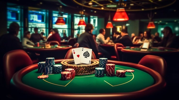 Live Ceme Online dealer table at kopi4d slot with multiple player seats and card display